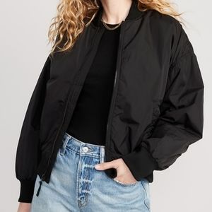 Oversized bomber jacket for women